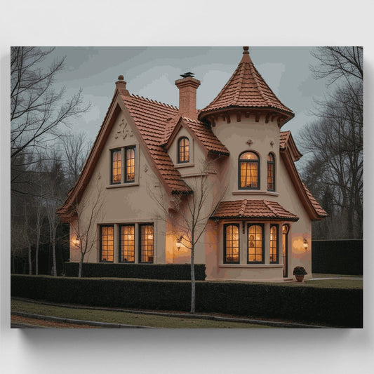 Fairy Tale Cottage - Paint by Numbers Kit