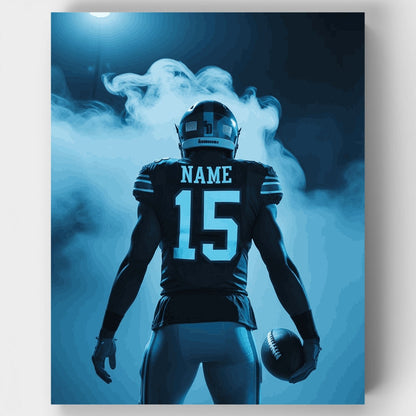 Dramatic Football Player - Paint by Numbers Kit