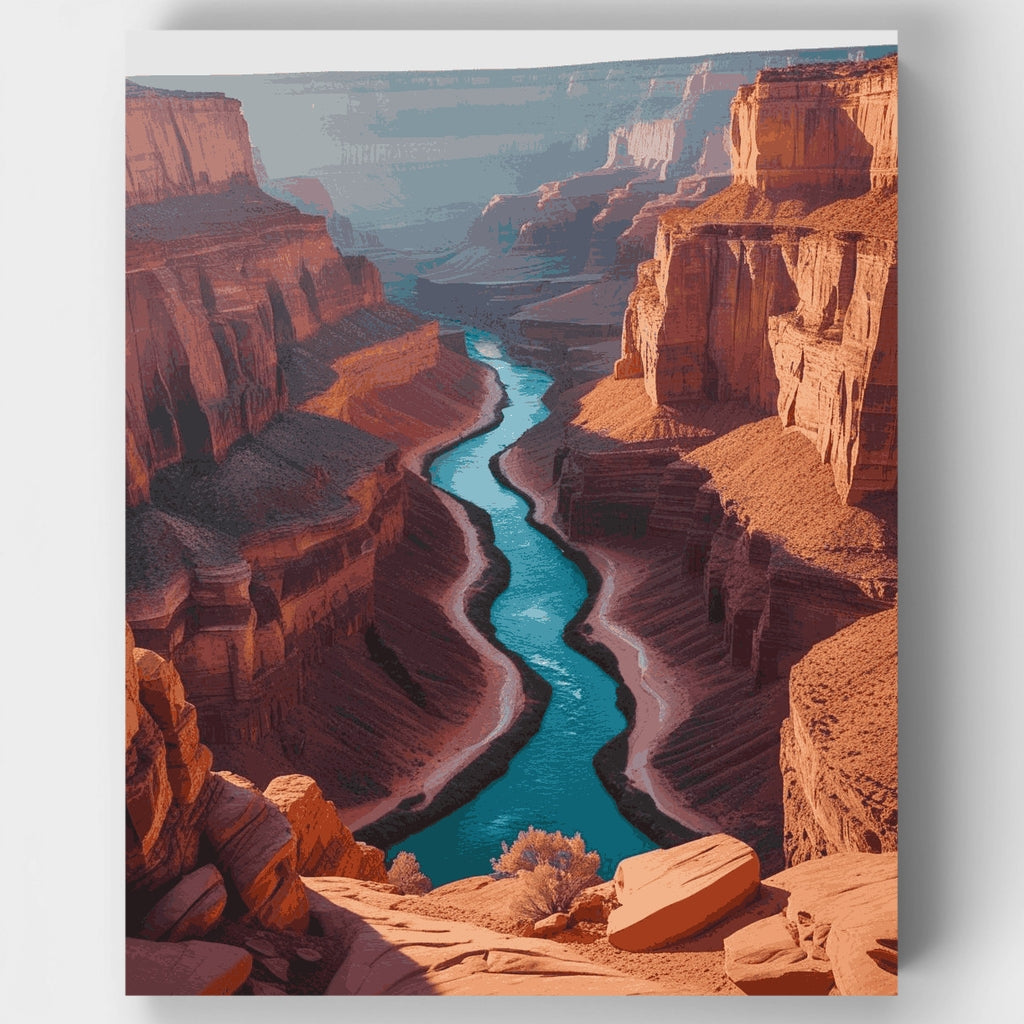 Grand Canyon River View - Paint by Numbers Kit