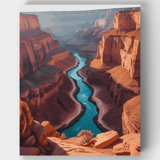 Grand Canyon River View - Paint by Numbers Kit