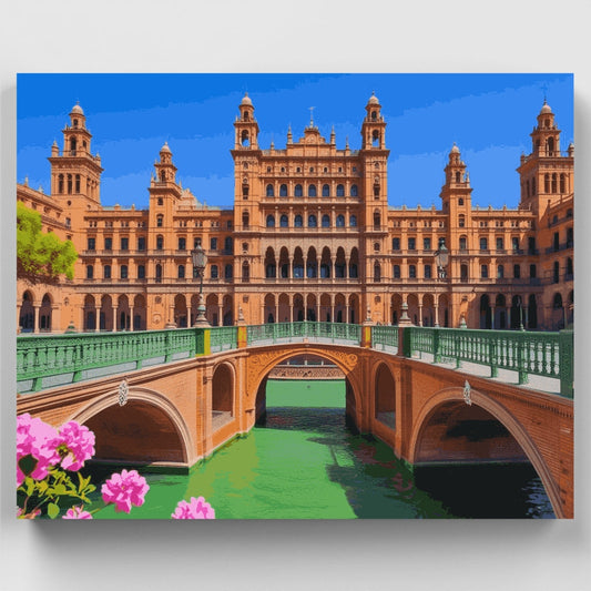 Seville Palace Bridge - Paint by Numbers Kit