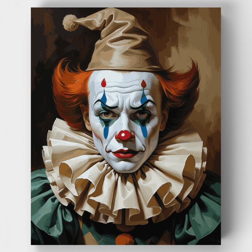 Payaso inquietante - Kit de pintura por números — Estándar