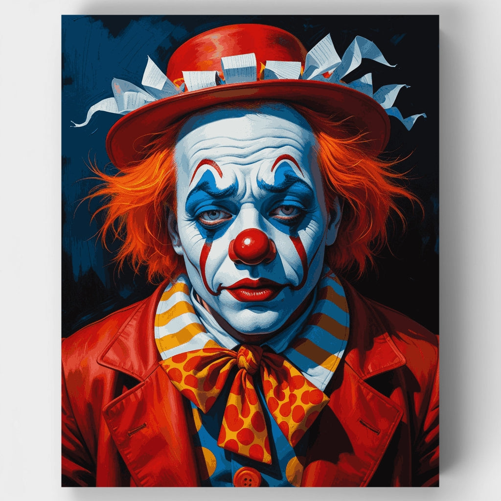 Dramatic Clown - Paint by Numbers Kit