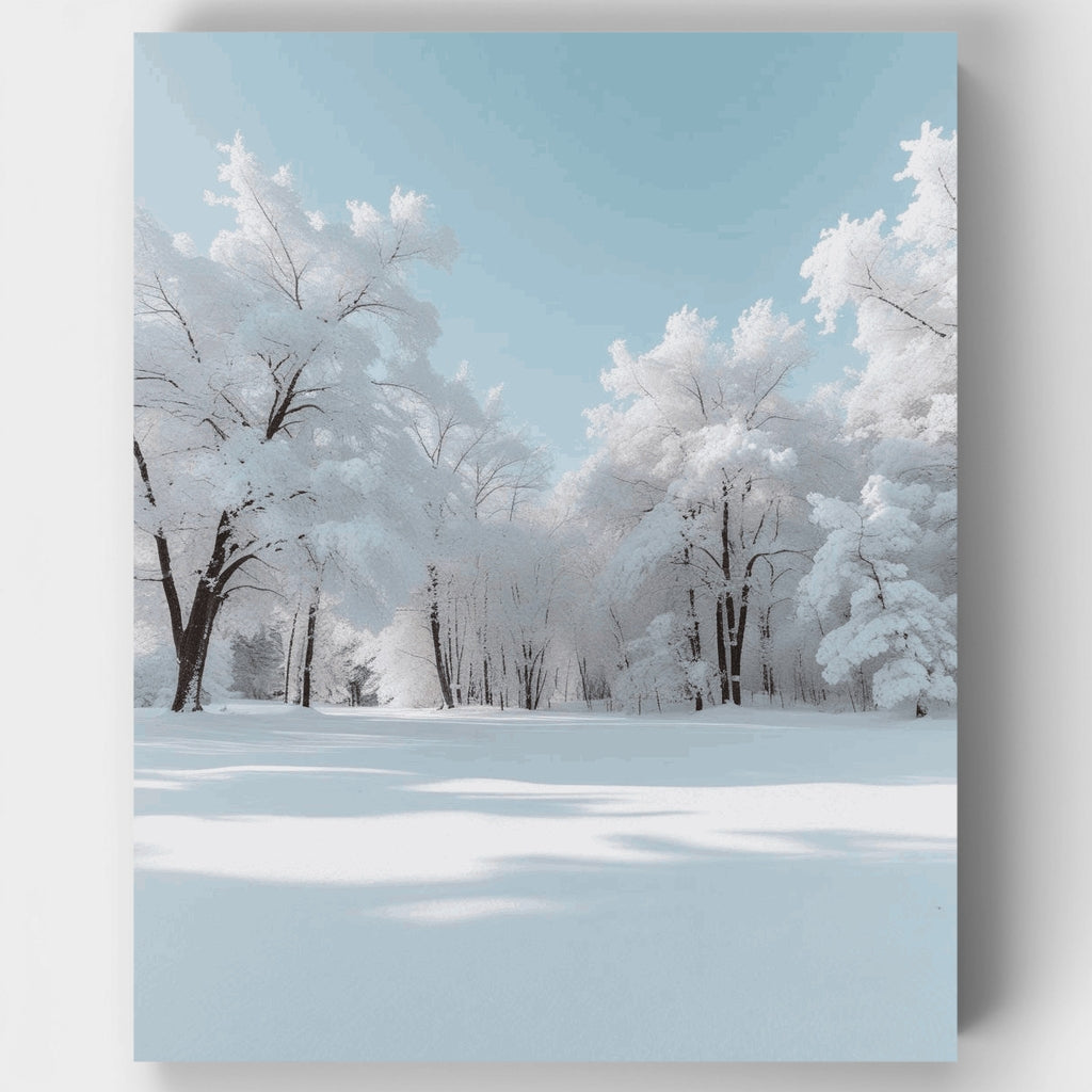 Winter Wonderland Snow-Covered Trees - Paint by Numbers Kit