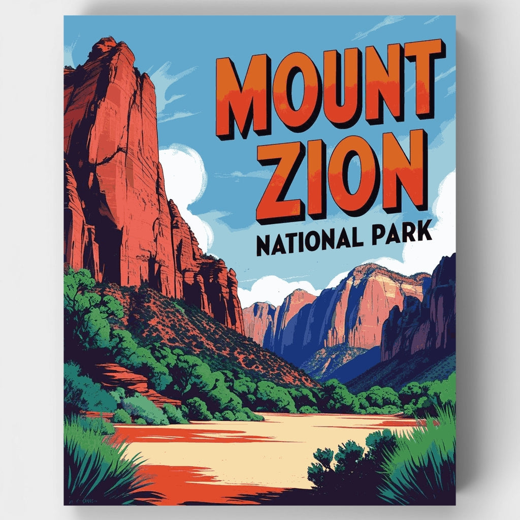 Mount Zion National Park - Paint by Numbers Kit