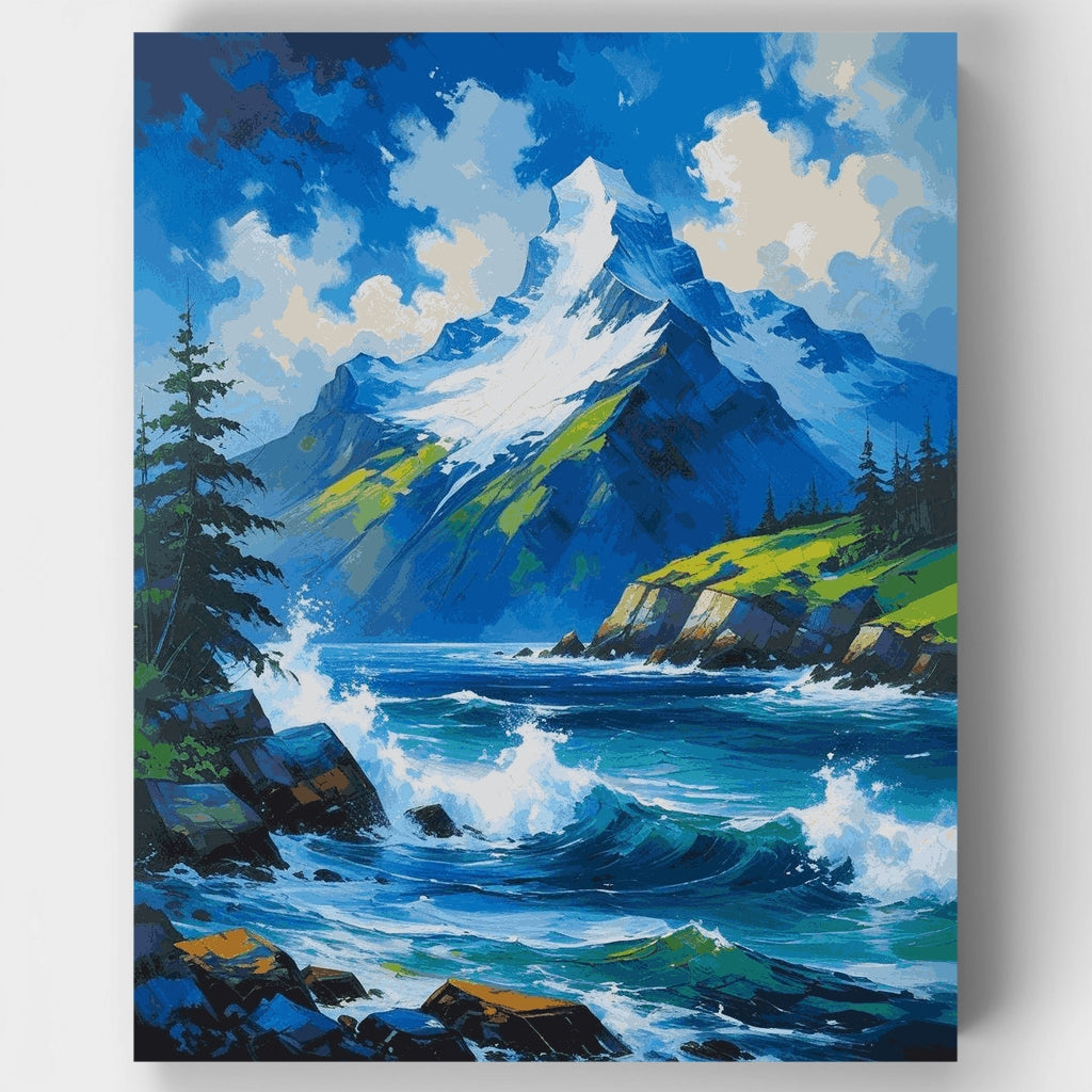 Mountain Waves - Paint by Numbers Kit