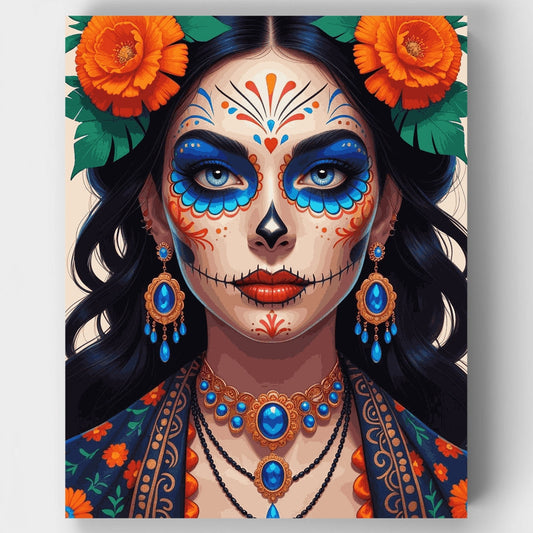 Day of the Dead Portrait - Paint by Numbers Kit