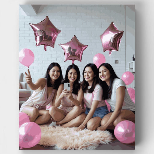 Galentine's Day Celebration - Paint by Numbers Kit