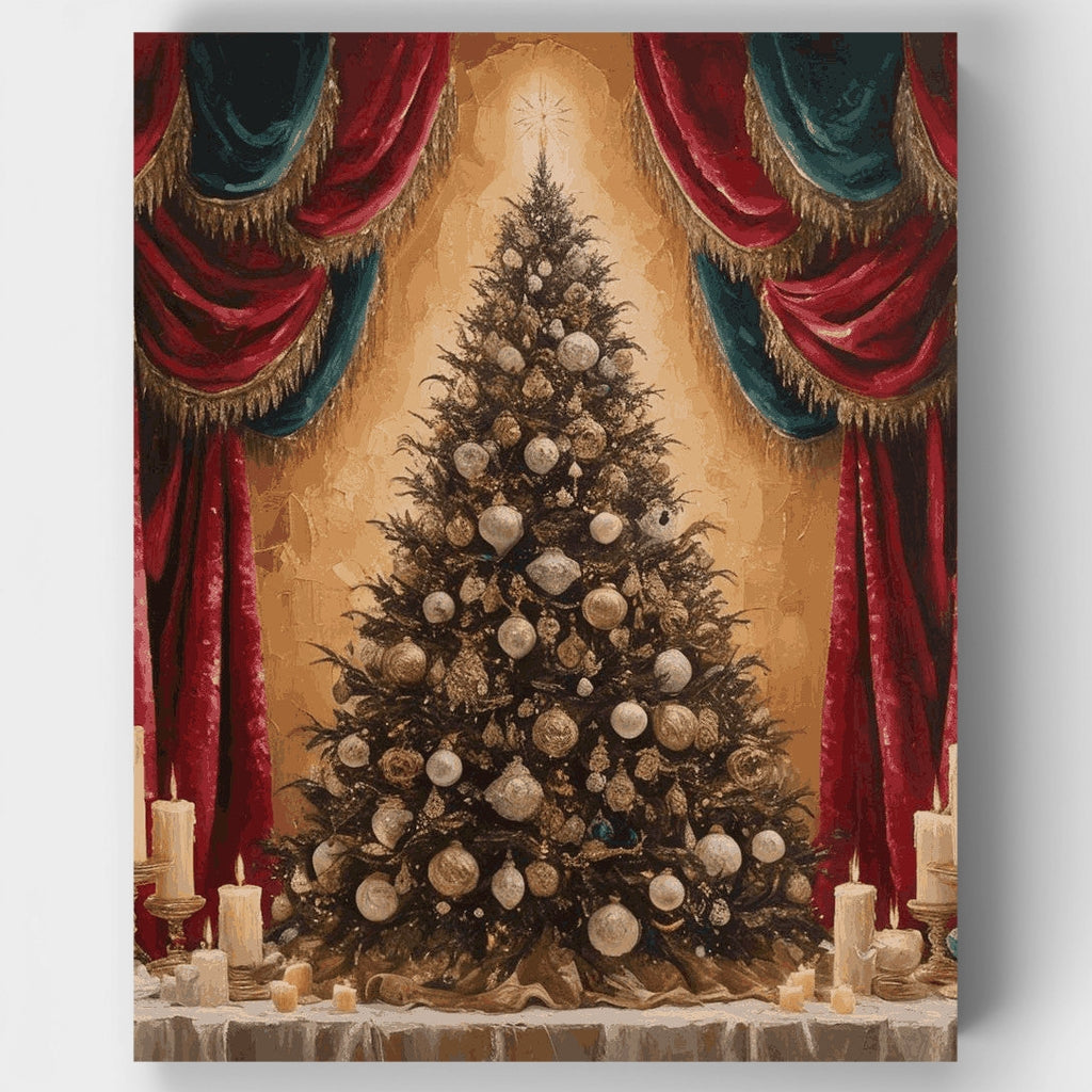 Elegant Christmas Tree - Paint by Numbers Kit