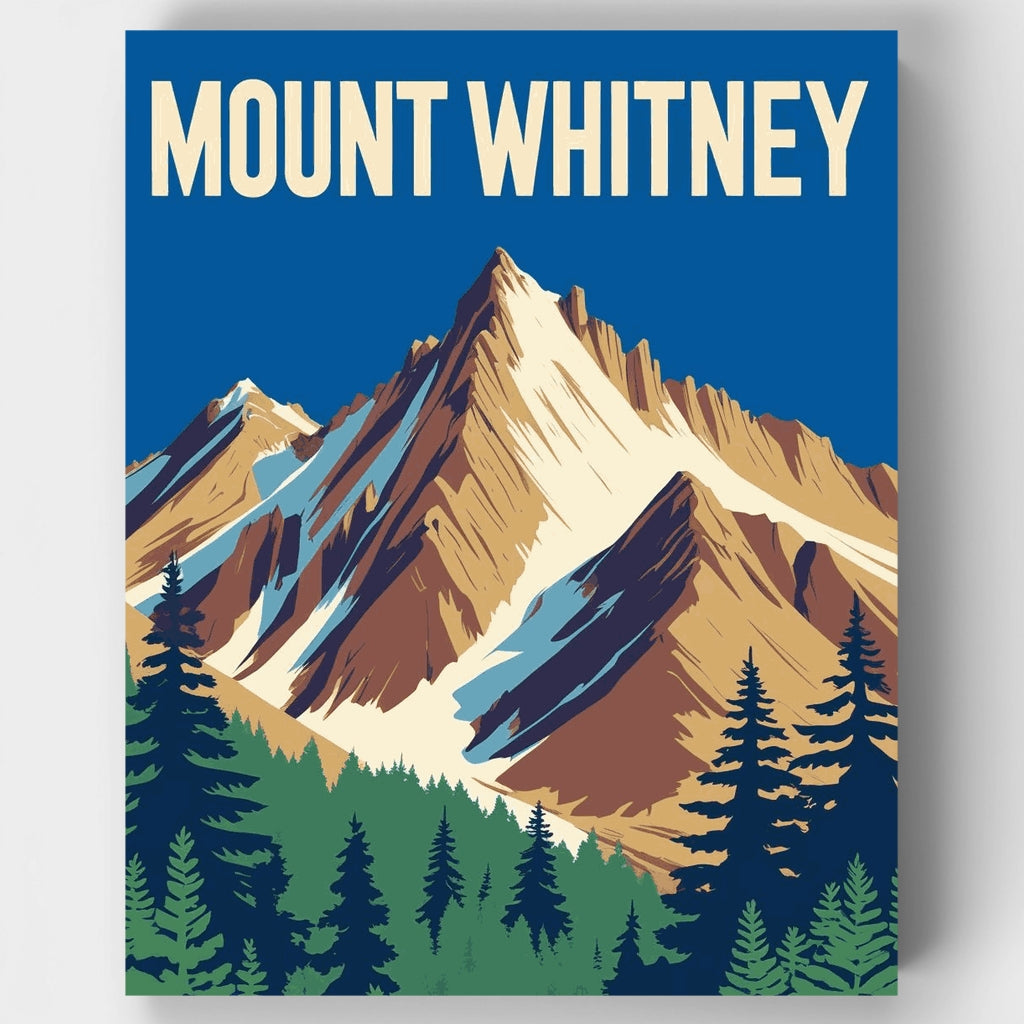Monte Whitney - Kit de pintura por números — Estándar