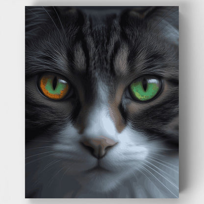 Mystical Cat Eyes - Paint by Numbers Kit