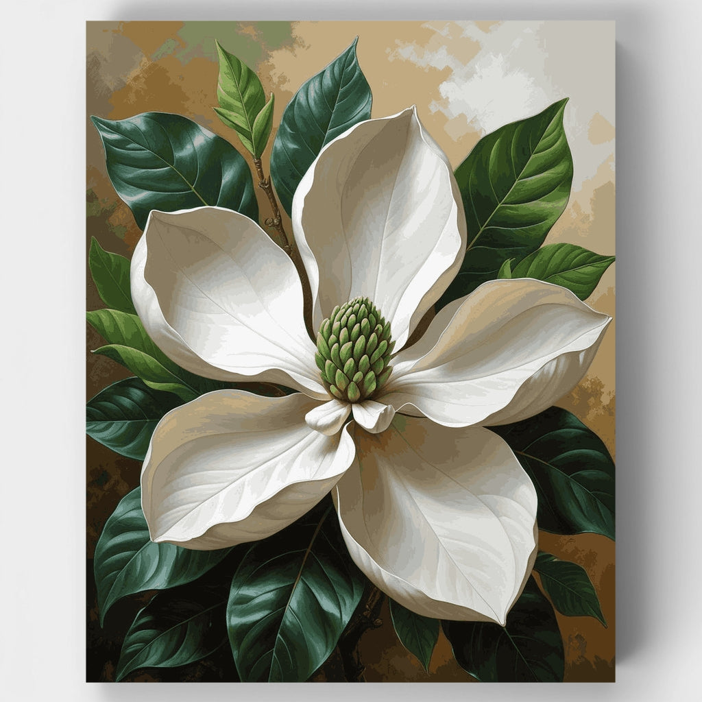 Kit de pintura por números - Flor de magnolia — Estándar