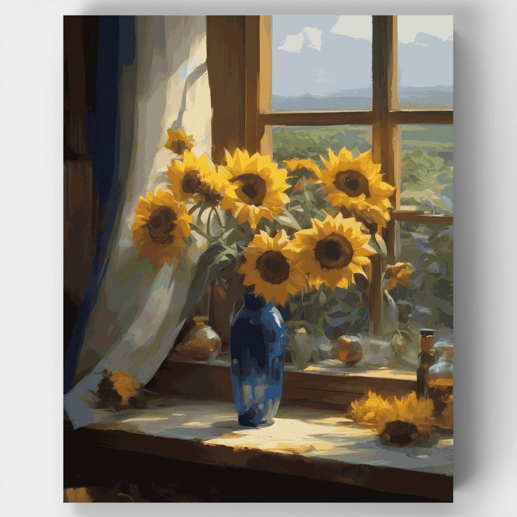Flores al sol - Kit de pintura por números — Estándar