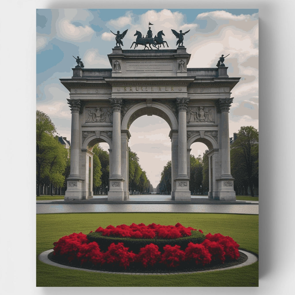 Arc de Triomphe Brussels Belgium - Paint by Numbers Kit