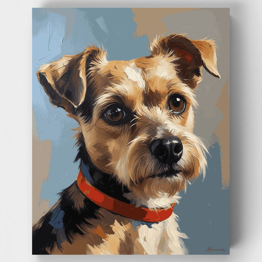 Adorable Yorkie Portrait - Paint by Numbers Kit