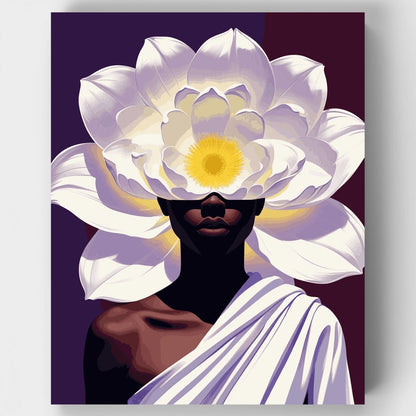 Lotus Bloom Portrait - Paint by Numbers Kit