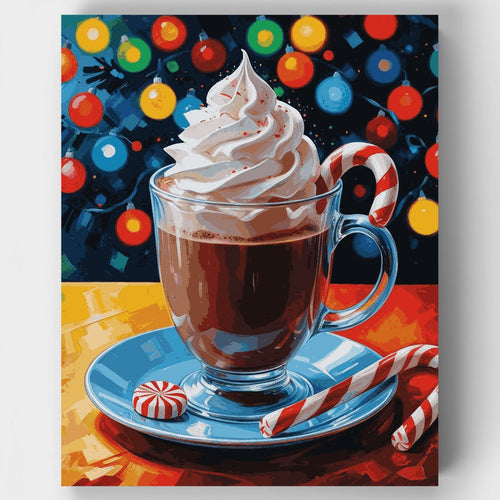 Festive Hot Chocolate - Paint by Numbers Kit
