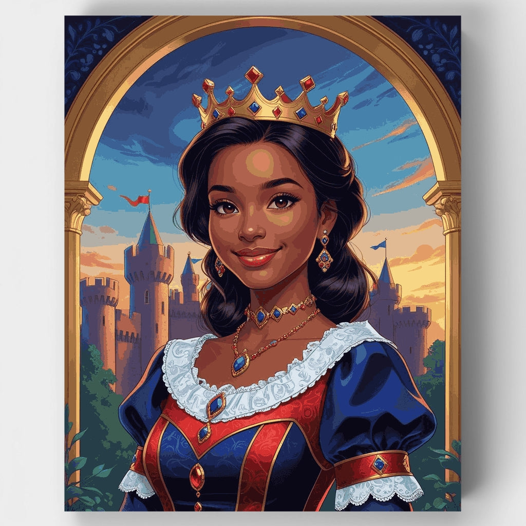 Retrato de Princesa Real - Kit de pintura por números — Estándar