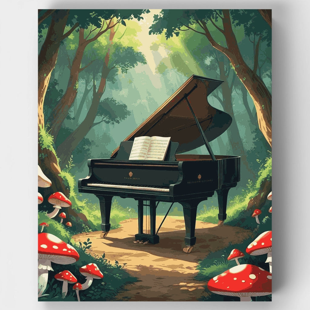 Enchanted Forest Piano - Paint by Numbers Kit