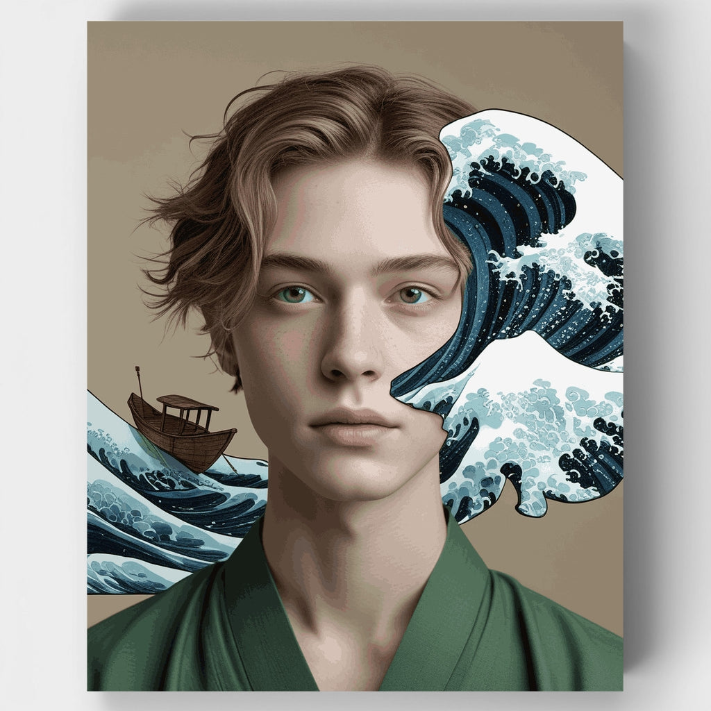 Ocean Dreams Portrait - Paint by Numbers Kit