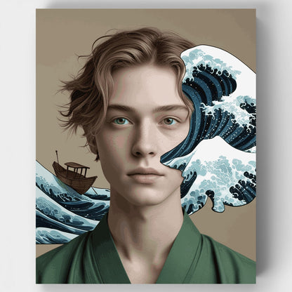 Ocean Dreams Portrait - Paint by Numbers Kit