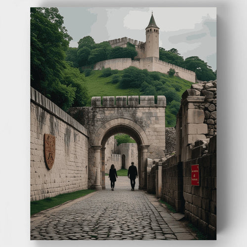 Medieval Castle Fortress - Paint by Numbers Kit
