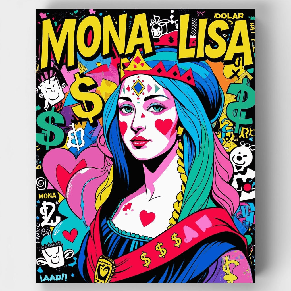 Kit de pintura por números - Mona Lisa Pop Art — Estándar