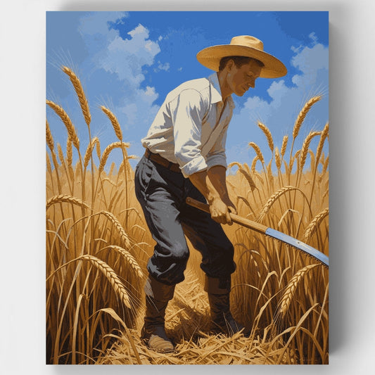 Wheat Field Harvest - Paint by Numbers Kit