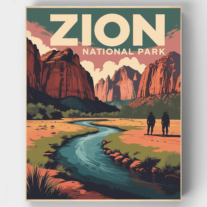 Zion Desert Canyon Adventure - Paint by Numbers Kit