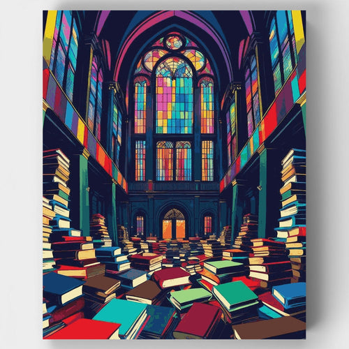 Mystical Library - Paint by Numbers Kit