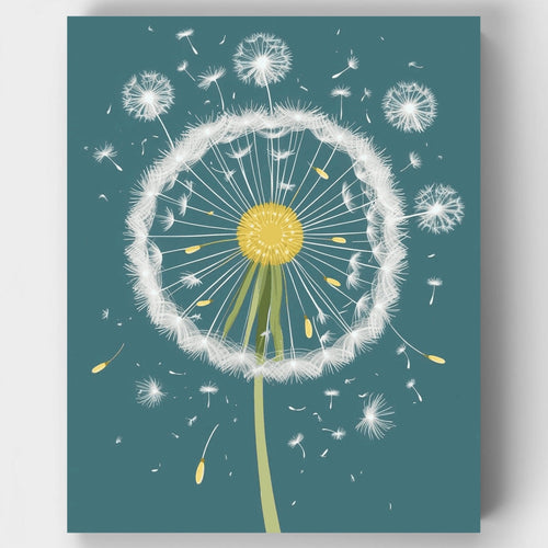 Whimsical Dandelion Breeze - Paint by Numbers Kit