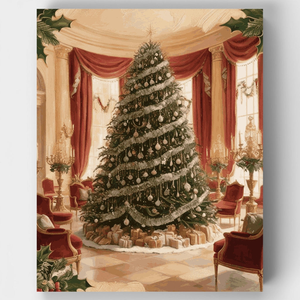Victorian Christmas Elegance - Paint by Numbers Kit