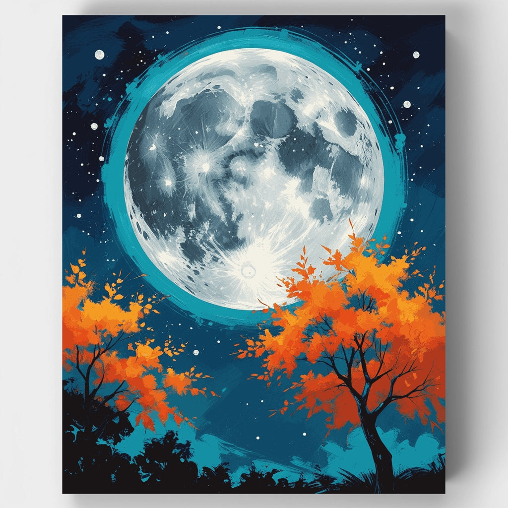Luna de otoño - Kit de pintura por números — Estándar