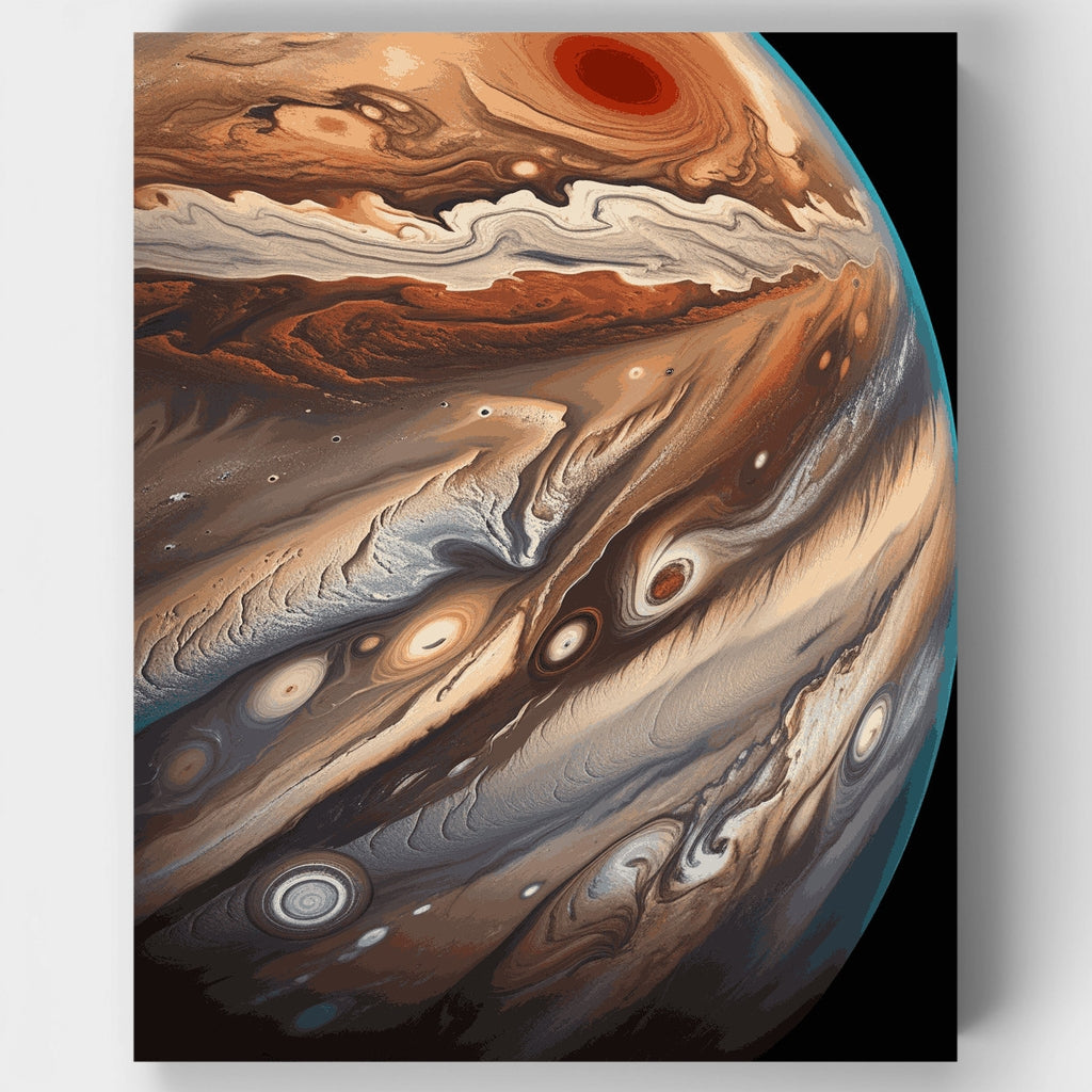 Nubes arremolinadas de Júpiter - Kit de pintura por números — Estándar