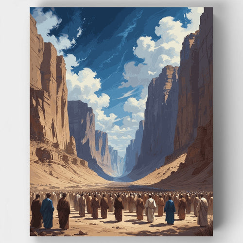Desert Canyon Gathering - Paint by Numbers Kit