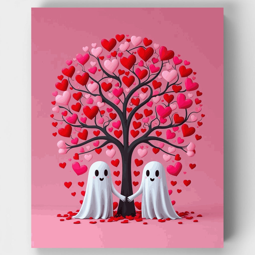 Ghost Love Tree - Paint by Numbers Kit