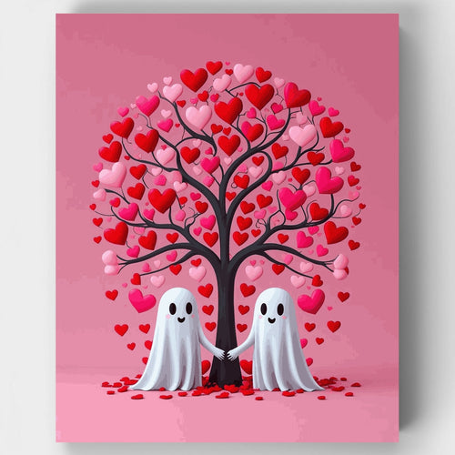 Ghost Love Tree - Paint by Numbers Kit