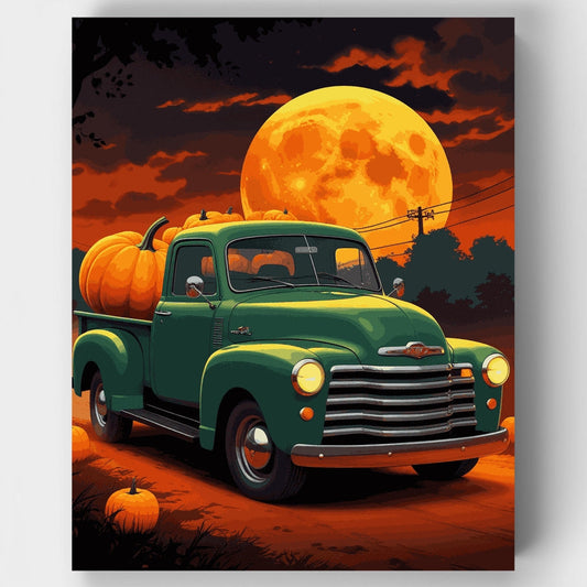 Harvest Moon Vintage Truck - Paint by Numbers Kit
