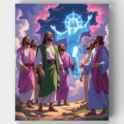 Ascension of Christ with Disciples - Paint by Numbers Kit