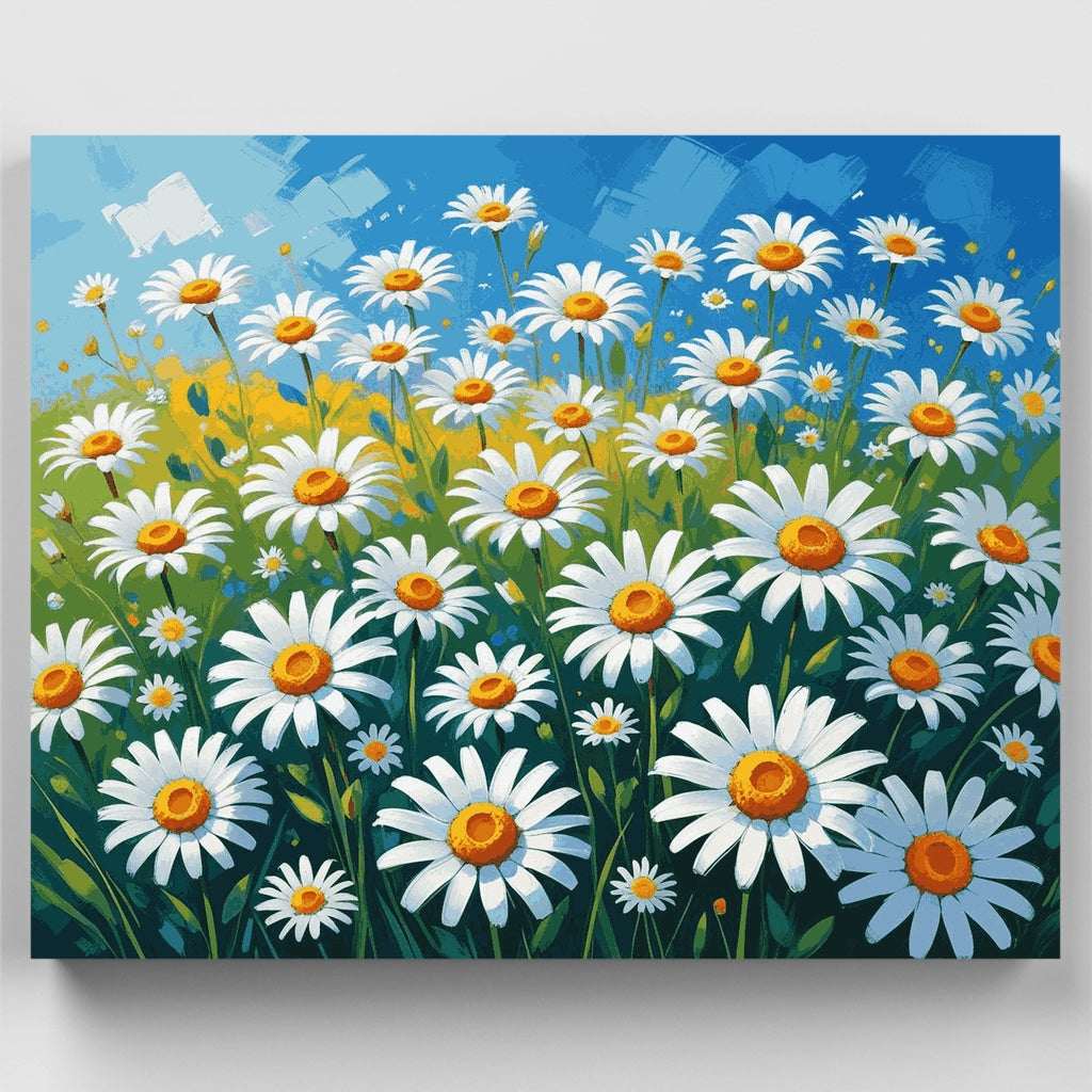 Campo de margaritas - Kit de pintura por números — Estándar