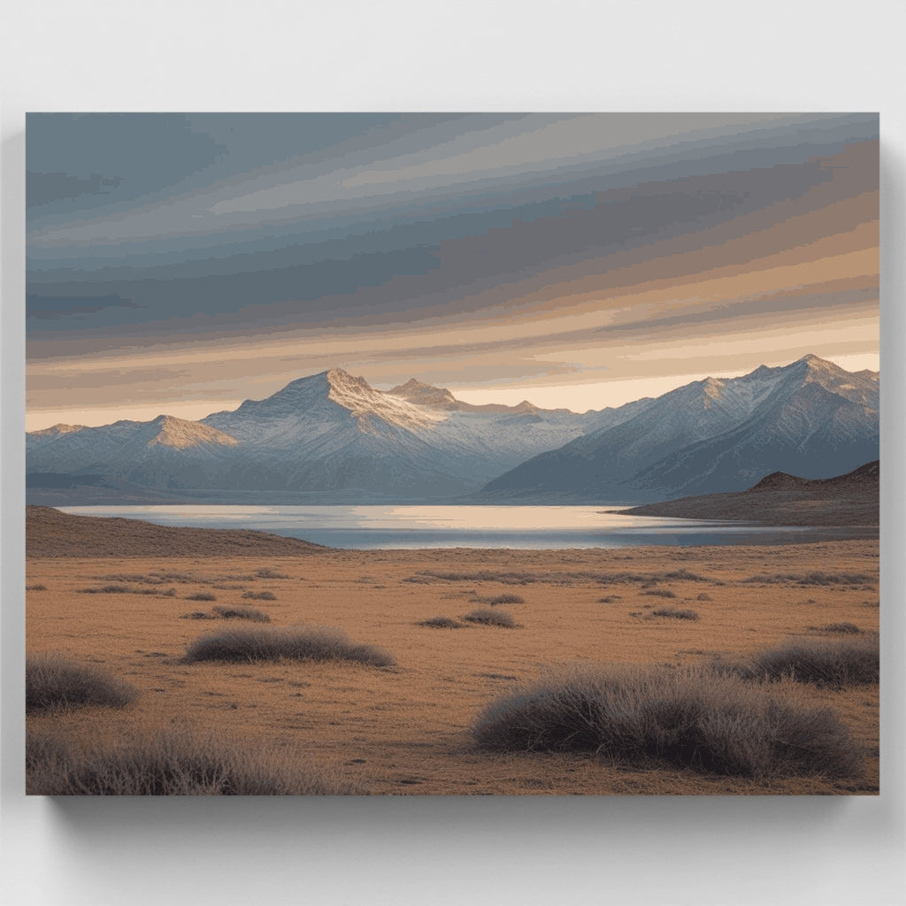 Paisaje de la naturaleza patagónica - Kit de pintura por números — Estándar