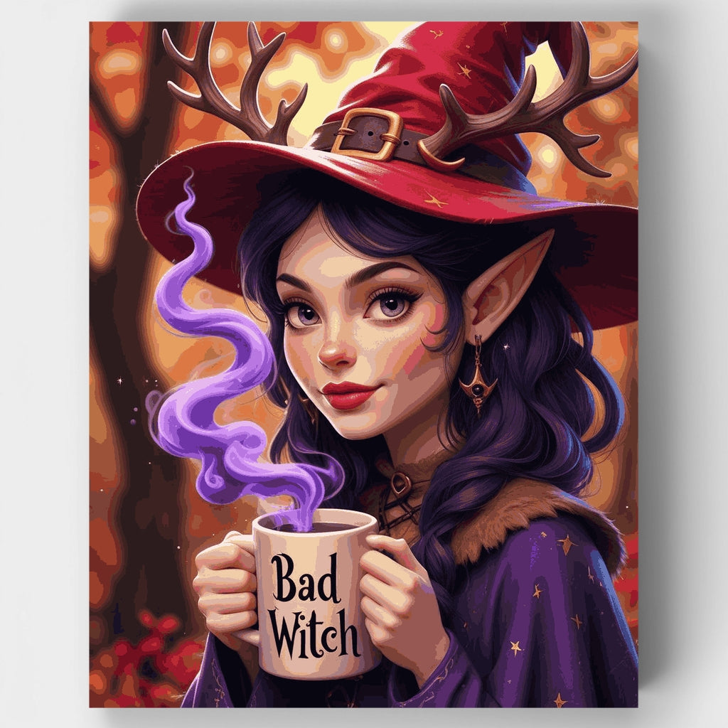 Bruja mala - Kit de pintura por números — Estándar