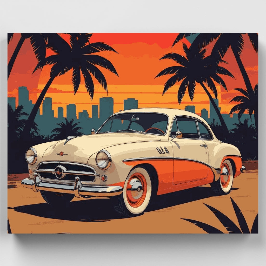 Miami Sunset Classic - Kit de pintura por números — Estándar