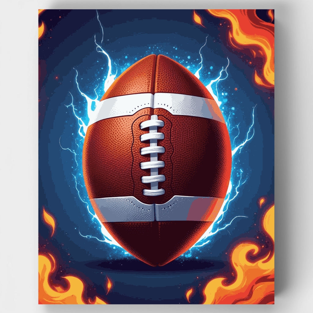 Electrifying Football - Paint by Numbers Kit