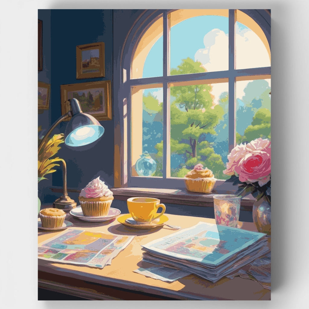 Rincón acogedor - Kit de pintura por números — Estándar