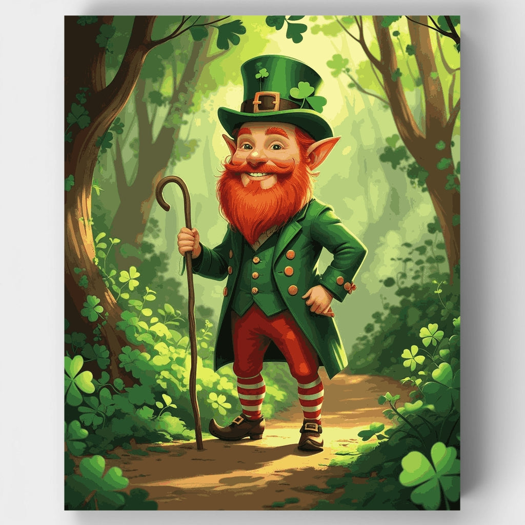 Duende en el Bosque Encantado - Kit de pintura por números — Estándar