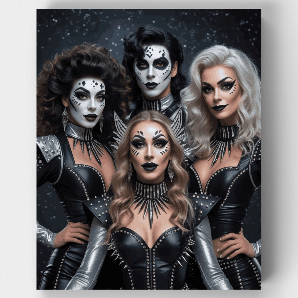 Equipo de Glamour Gótico - Kit de pintura por números — Estándar