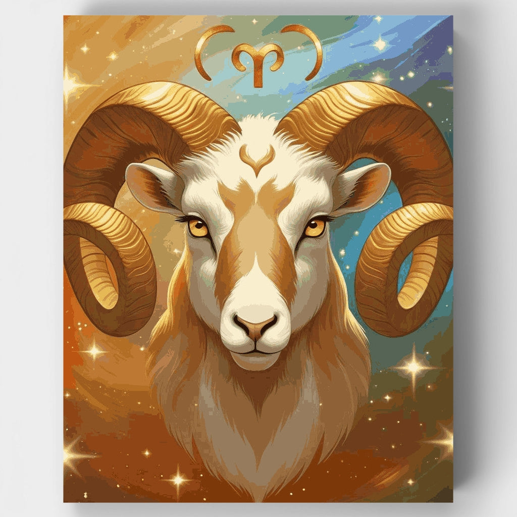 Kit de pintura por números - Constelación celestial de Aries — Estándar
