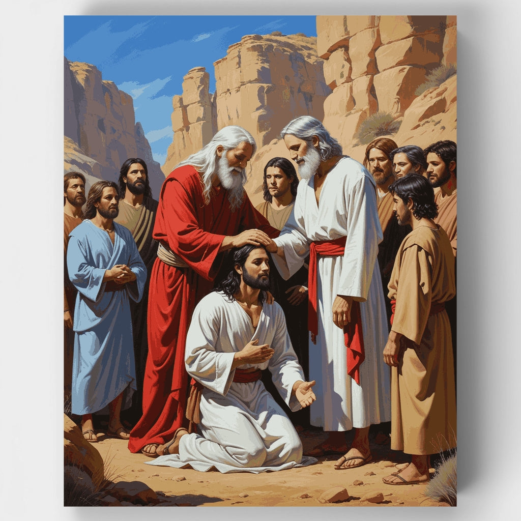 Ceremonia de bendición bíblica - Kit de pintura por números — Estándar