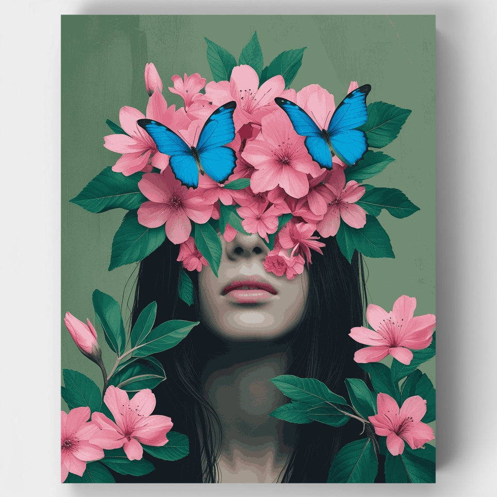 Mariposas en flor - Kit de pintura por números — Estándar